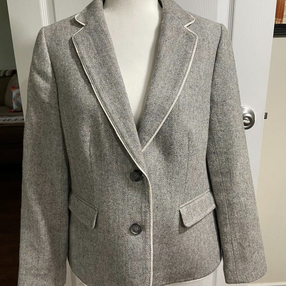 Talbots Grey Shetland Blazer